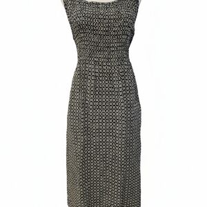 Croft & Barrow Black and White Midi Dress